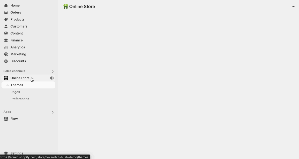 Using the theme editor