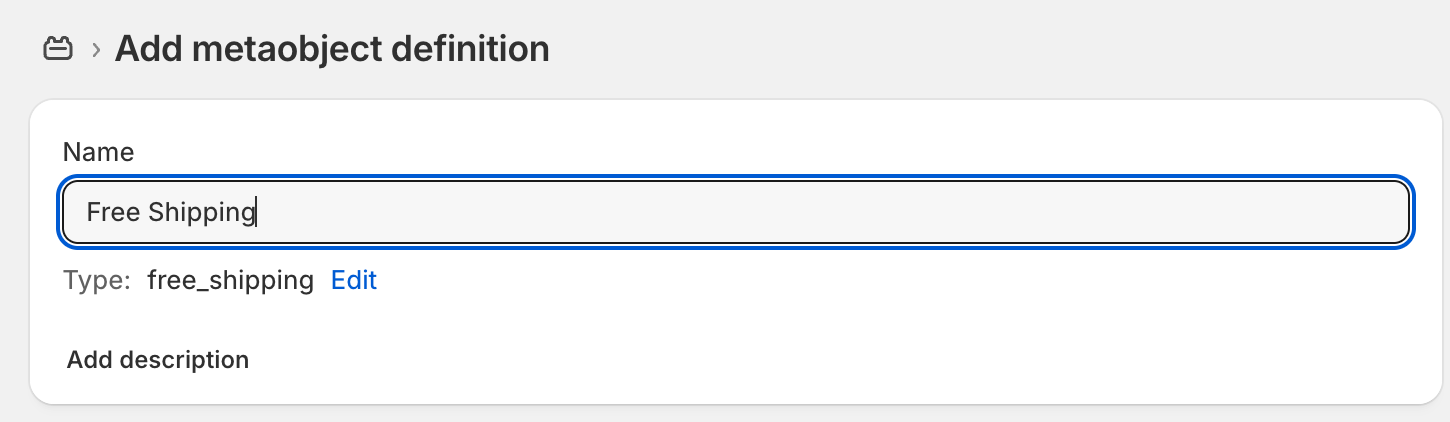 Naming your new metaobject