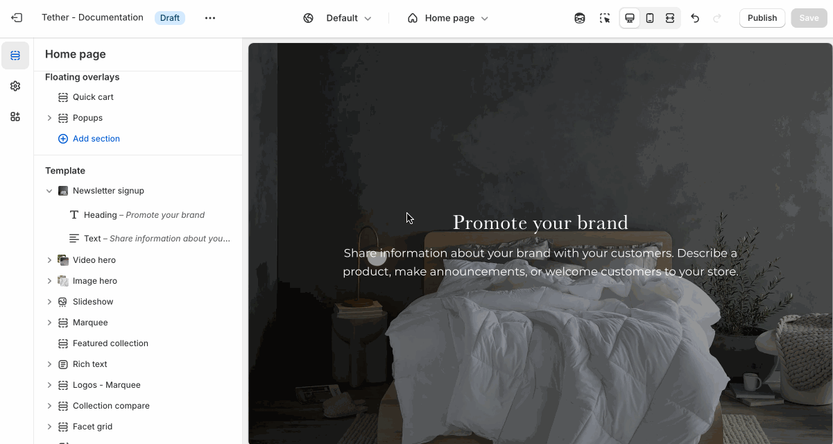 How to use the newsletter singup block