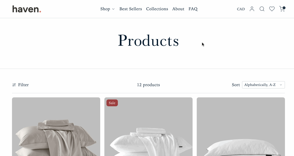 Wishlist in action
